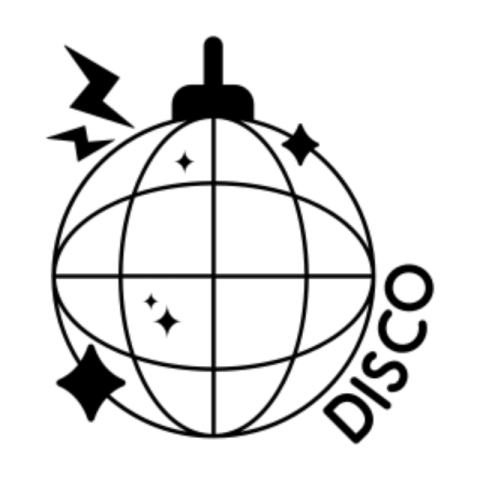 Disco ball sticker