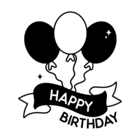 Happy birthday sticker 3