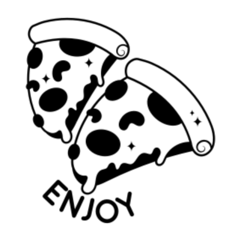 Pizza sticker