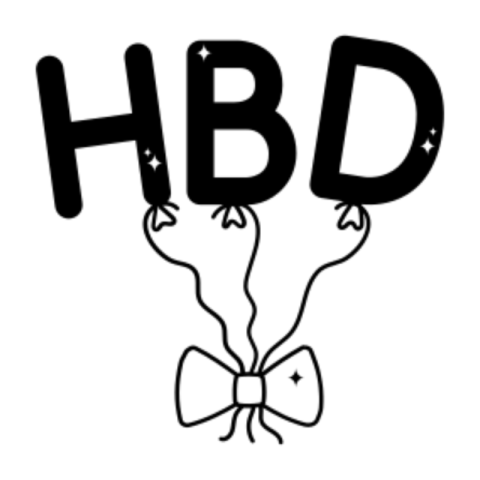 Happy birthday sticker