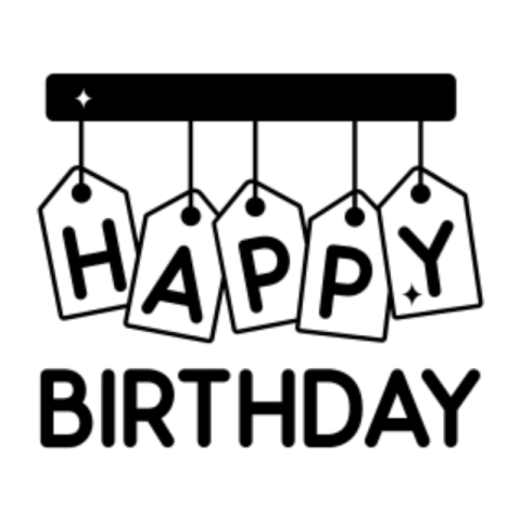 Happy birthday sticker 4