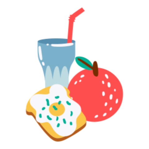 Breakfast sticker