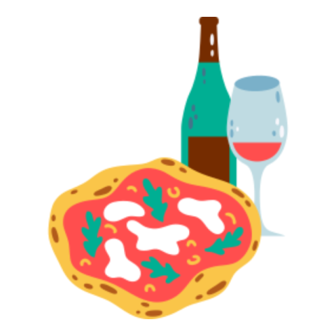 Pizza sticker