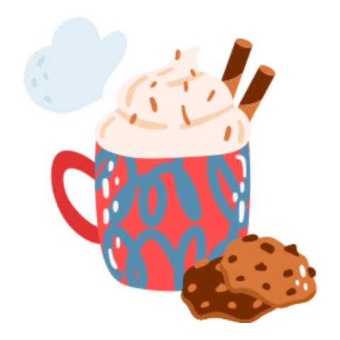 Coffee mug sticker