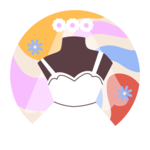 Bride dress sticker