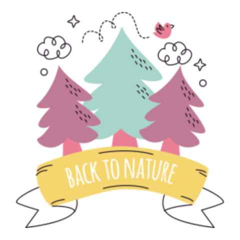 Back to nature sticker