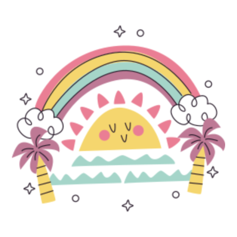 Rainbow sticker