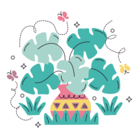Plant sticker
