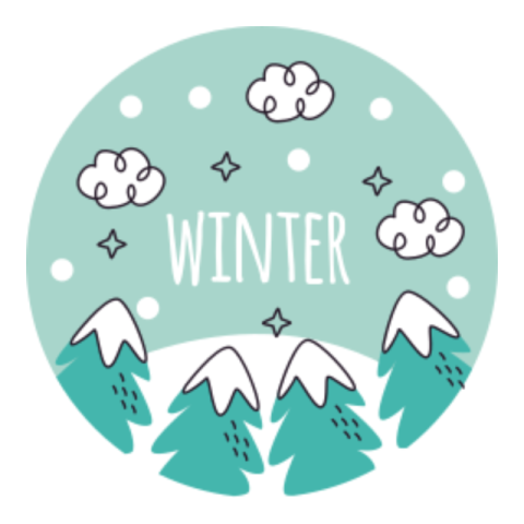 Winter sticker