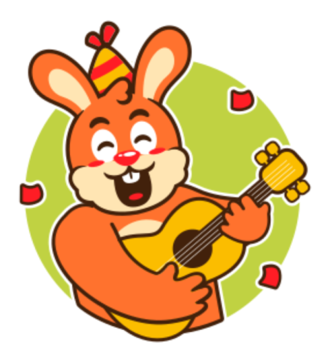 Bunny sticker 2